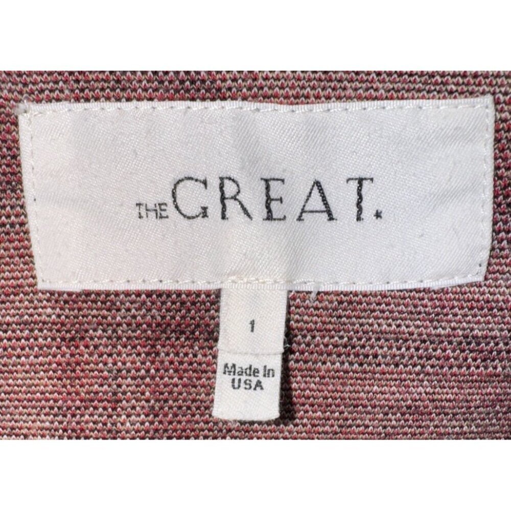 THE GREAT Teammate Cedar House Red Plaid Hoodie Size 1 - Picture 4 of 7